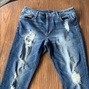 Miss Me Distressed Skinny Jean Size 32